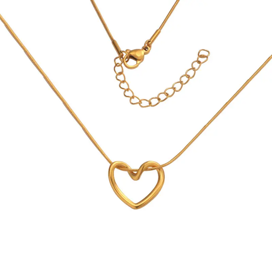 Eternal Duo Heart Pendant Necklace