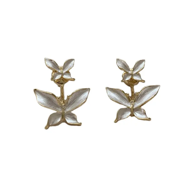 Luminous Crystal Butterfly Earrings