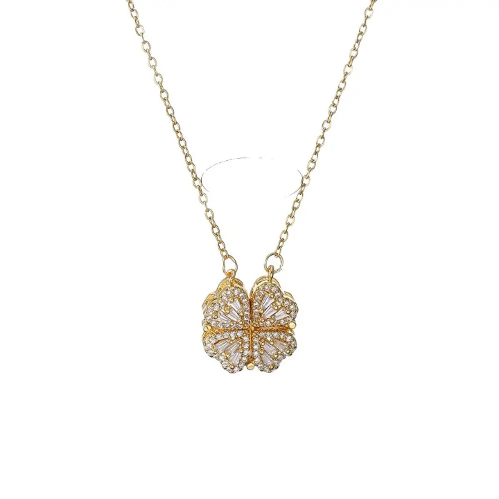 GleamClover Crystal Pendant Necklace
