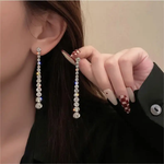 Luxe Radiance Crystal Drop Earrings