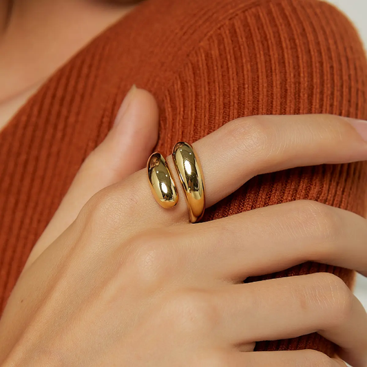 Solara Bold Dome Open Ring