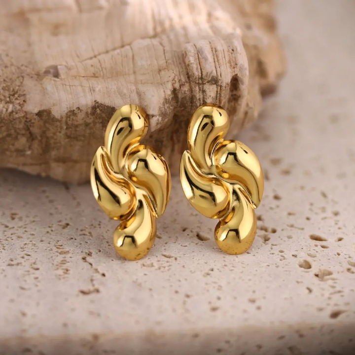 Valkyrie Swirl Statement Earrings