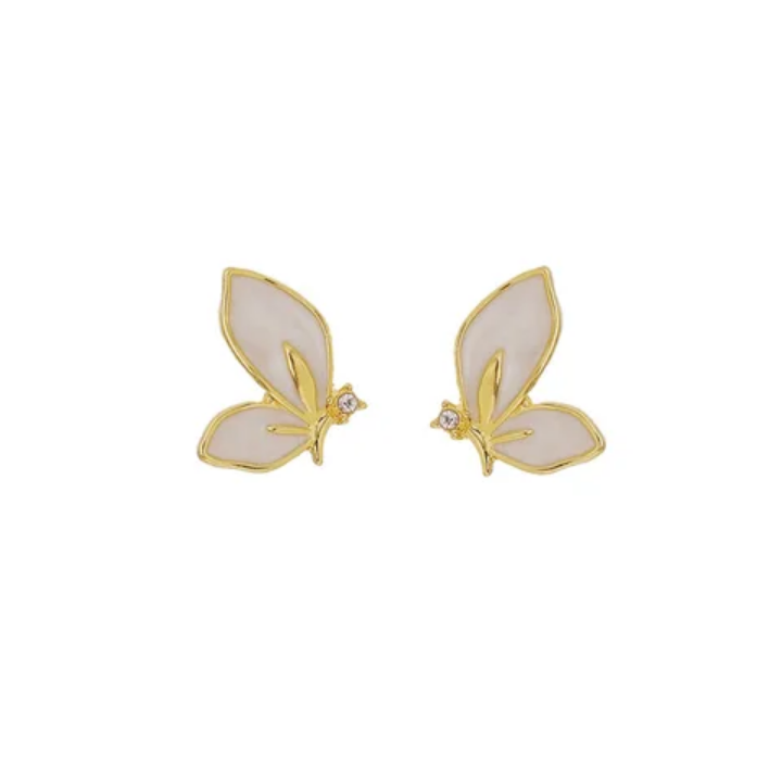 Ethereal Pearlwing Butterfly Studs