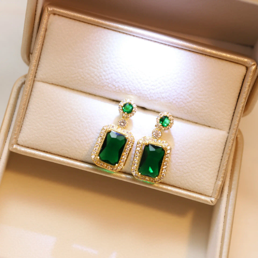 Emerald Royale Drop Earrings