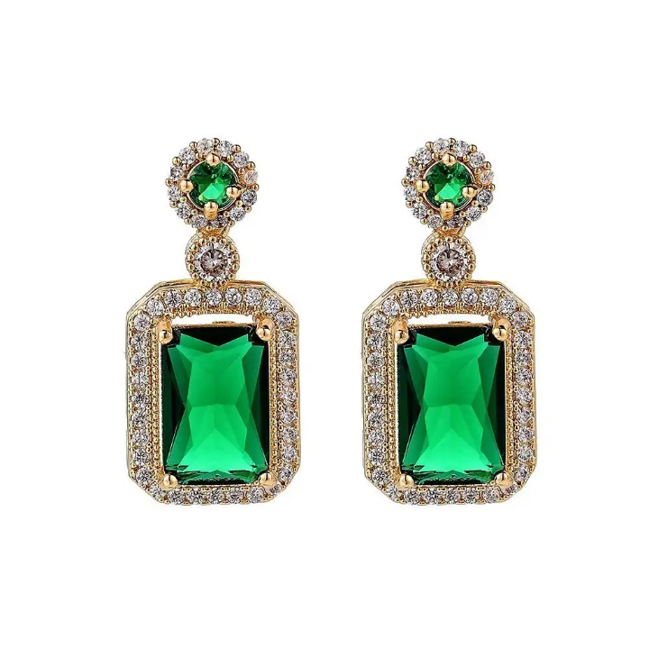 Emerald Royale Drop Earrings