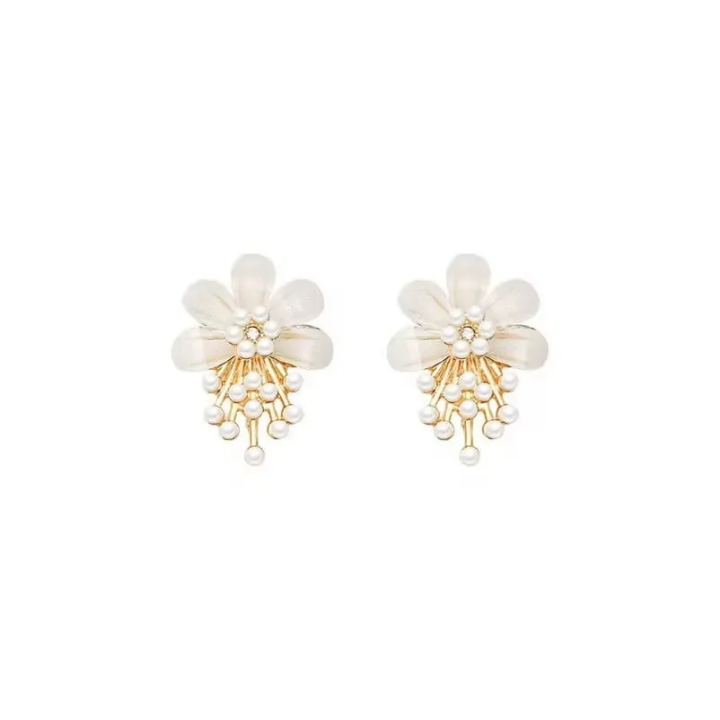 Blossom Pearl Charm Earrings