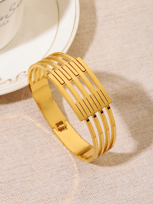 Urban Lattice Dual-Tone Cuff