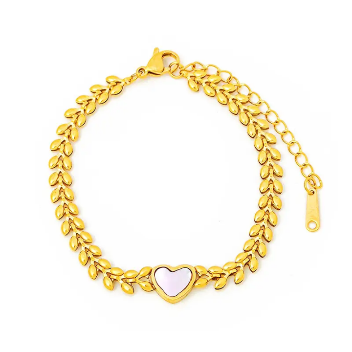 Blush Heart Vine Bracelet