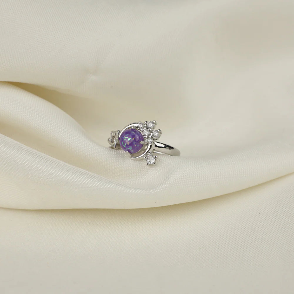 Astra Violet Crown Ring
