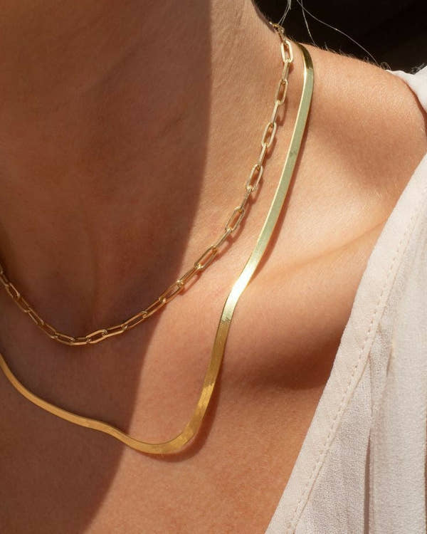 Dual Layer Sleek Chain Necklace
