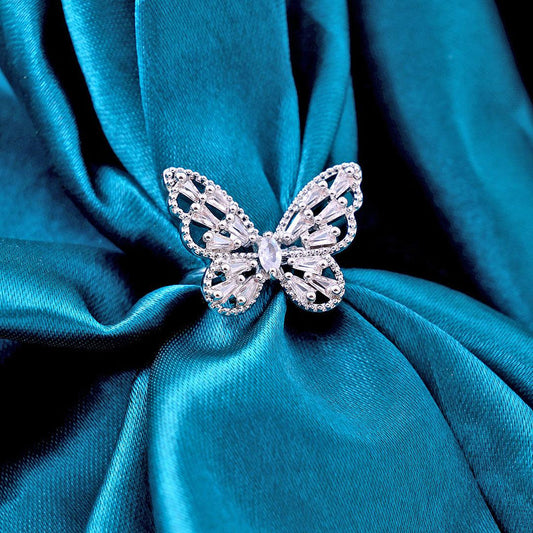 Lumière Flutter Butterfly Crystal Ring