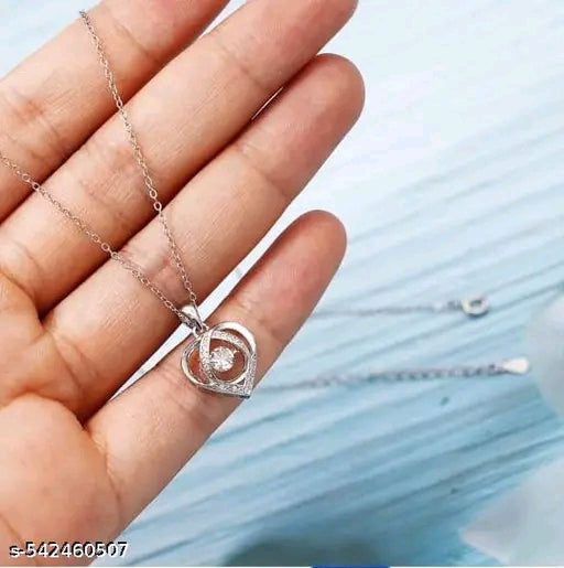Eternal Spark Halo Heart Pendant