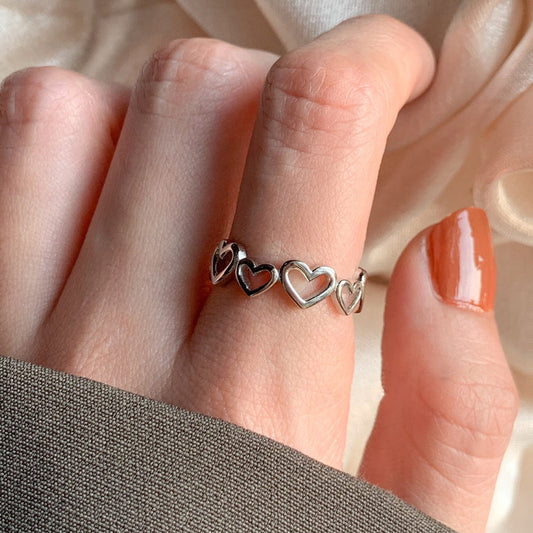 Aurumé “Endless Hearts” Stackable Band Ring