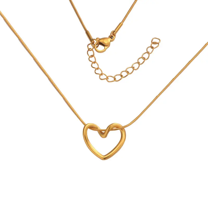 Eternal Duo Heart Pendant Necklace