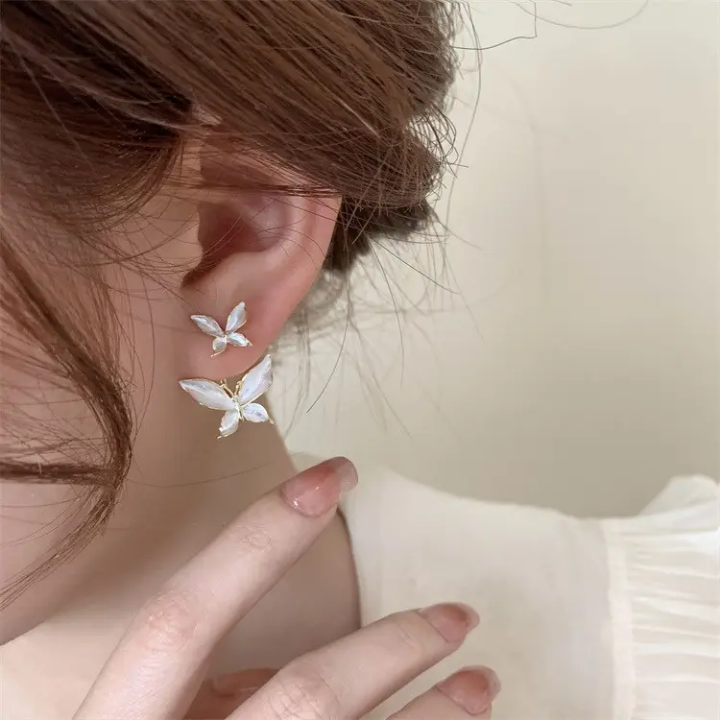Luminous Crystal Butterfly Earrings