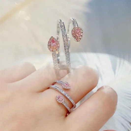 Roséra Pink Teardrop Sparkle Set