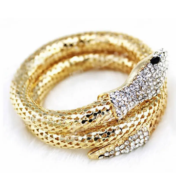 OroSnake Crystal Wrap Bracelet