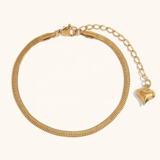 SereneWave Flat Chain Bracelet