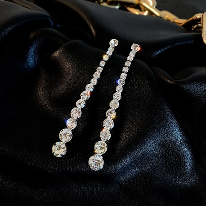 Luxe Radiance Crystal Drop Earrings