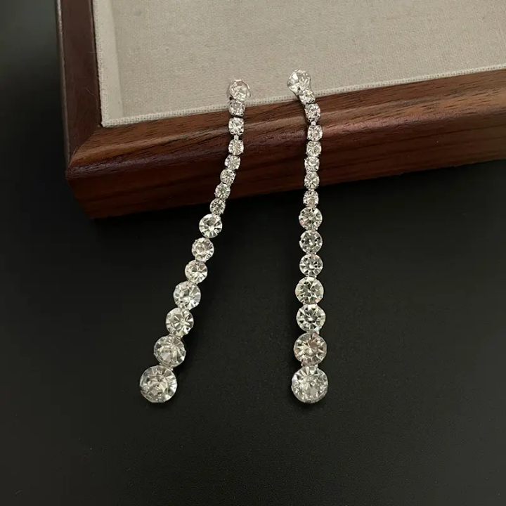 Luxe Radiance Crystal Drop Earrings