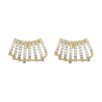 Aurora Fan Radiance Stud Earrings