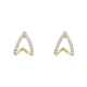 Astra Arc Crystal Stud Earrings