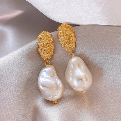 Aurora Baroque Gold Drop Earrings