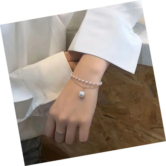 Grace Pearl Duo Bracelet