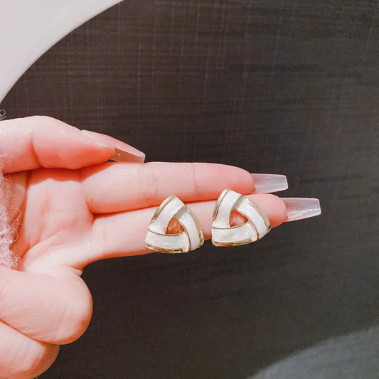 Trio Enlace Enamel Studs