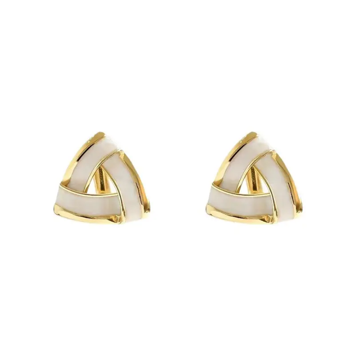 Trio Enlace Enamel Studs