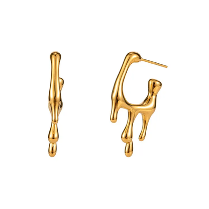 Liquid Aurora Drop Hoops