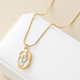 Golden Blossom Emblem Necklace