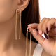 Golden Cascade Knot Earrings