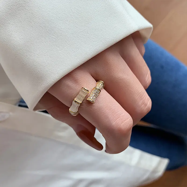 Bamboo Luxe Open Ring