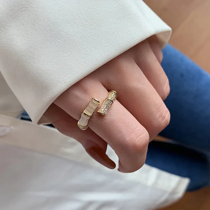 Bamboo Luxe Open Ring