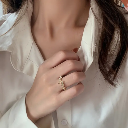 Bamboo Luxe Open Ring