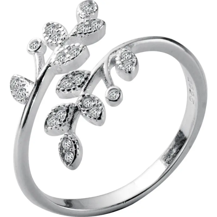 Crystal Vine Adjustable Ring