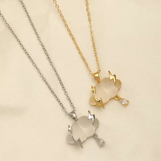 Golden Heart Aura Necklace