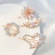 Pastel Bloom Hairpin Trio