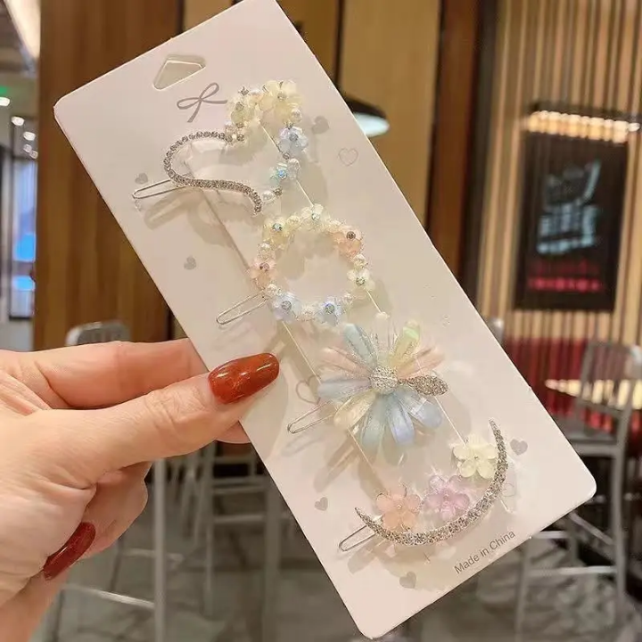 Pastel Bloom Hairpin Trio
