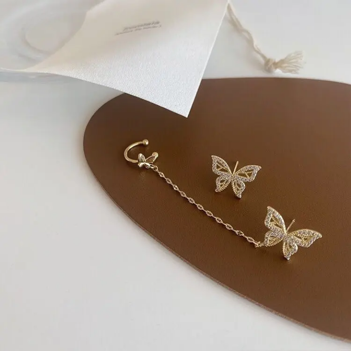 Celestial Butterfly Chain Earrings