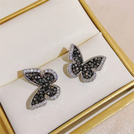 Midnight Aura Butterfly Studs