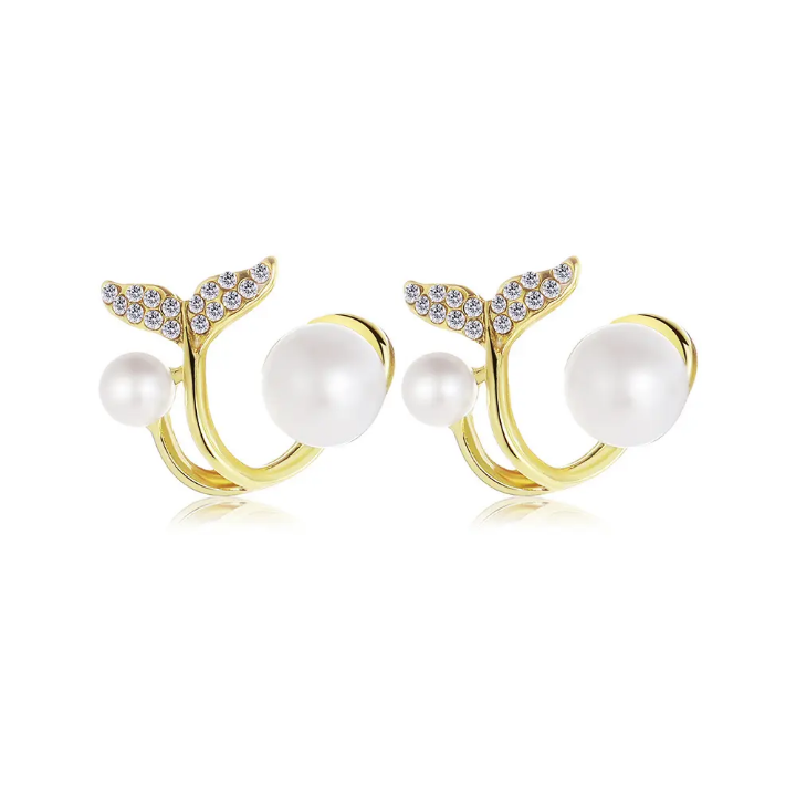 Luxe Pearl Wave Earrings