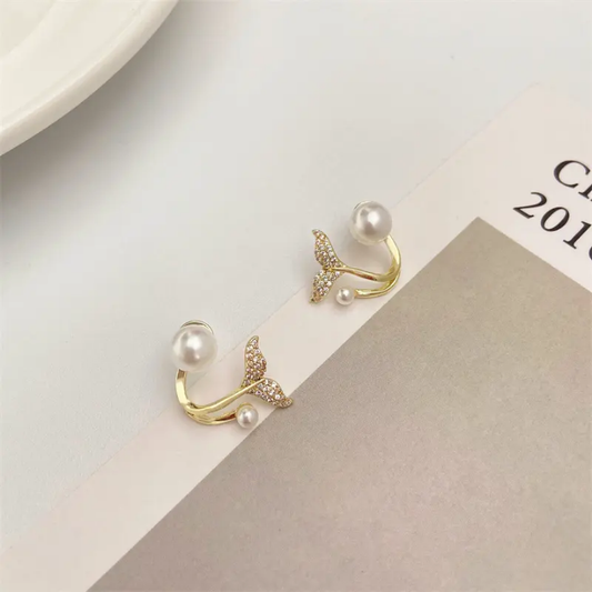 Luxe Pearl Wave Earrings