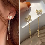 Golden Flutter Chain Earrings