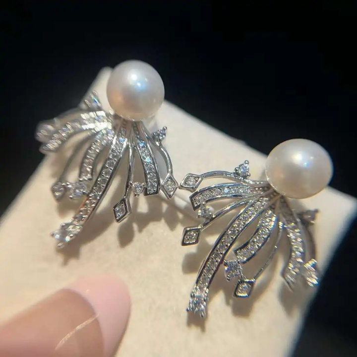 Pearl Crystal Earrings