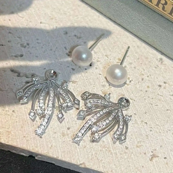 Pearl Crystal Earrings