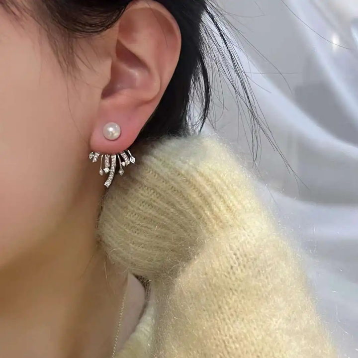 Pearl Crystal Earrings