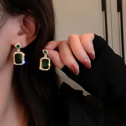 Emerald Royale Drop Earrings