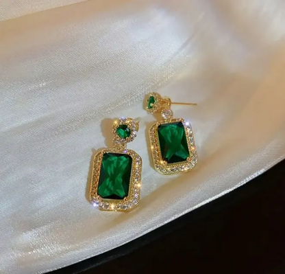 Emerald Royale Drop Earrings